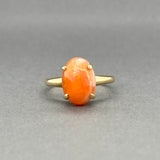 Estate 14K Y Gold 3.63ct Fire Opal Ring