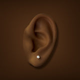 Estate 14K W Gold 0.14ctw H/VS2 Diamond Stud Earrings