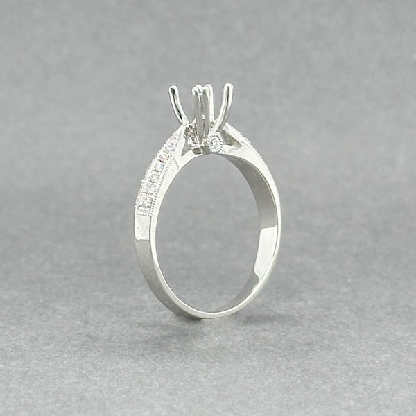 Estate 18K W Gold SI1/H 0.20ctw Diamond Mounting