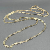 Estate 14K Y Gold 3.76mm 30” Fancy Link Chain