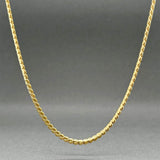 Estate 18K Y Gold 2.27mm 23.75” Serpentine Chain