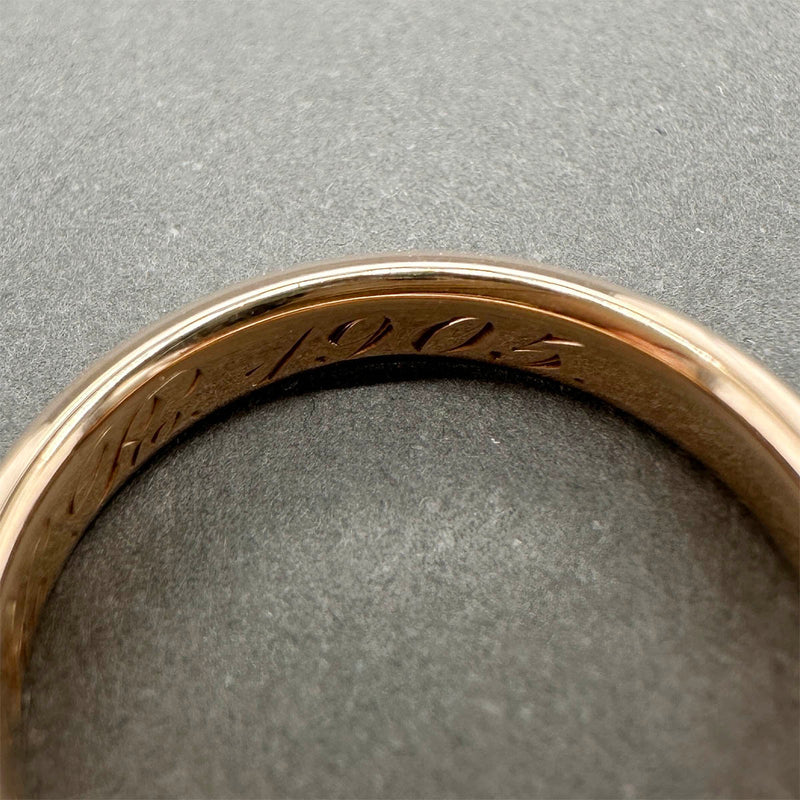 Estate Antique 14K R Gold 3.58mm Polished Ring