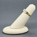Estate 18K Y Gold 1.13ctw H/SI1-2 Diamond Double Row Ring
