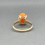 Estate 14K Y Gold 3.63ct Fire Opal Ring