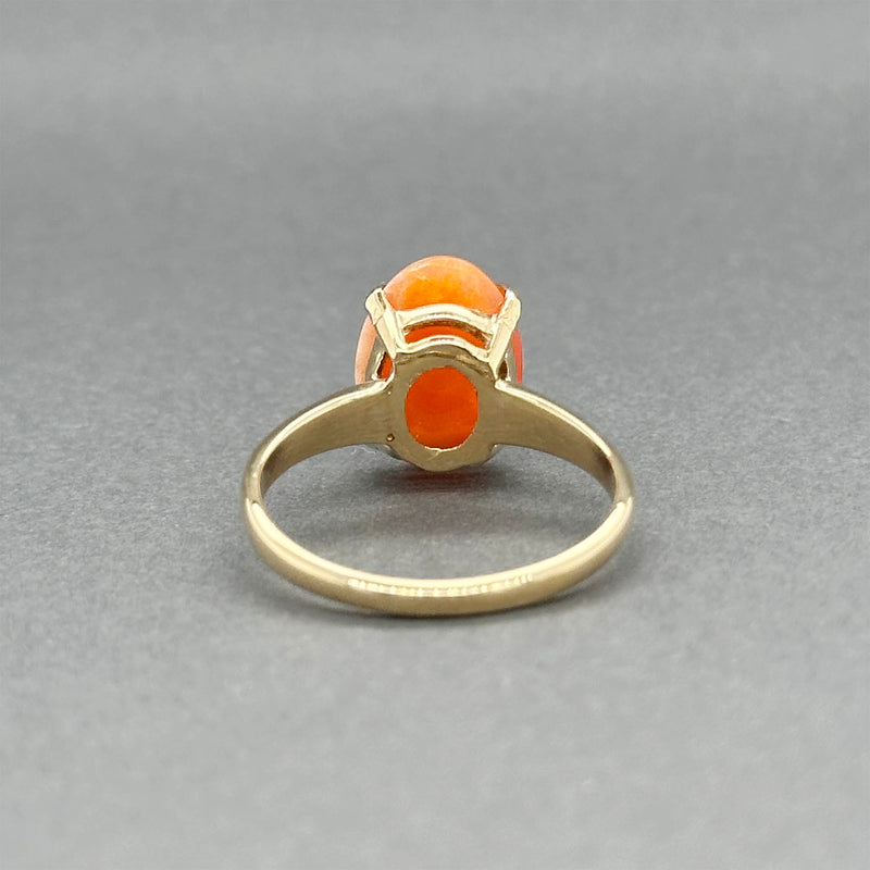 Estate 14K Y Gold 3.63ct Fire Opal Ring