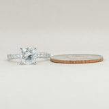 14K W Gold 0.35ctw G/SI2 Diamond Mounting