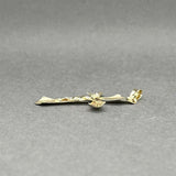 Estate 14K Y Gold 28.60mm Crucifix Pendant