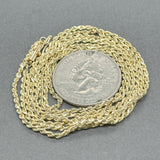 Estate 14K Y Gold 1.7mm 30” Rope Chain
