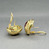 Estate David Yurman 18K Y Gold 11.74ctw Amethyst Albion Earrings
