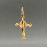 Estate 22K Y Gold 34.3mm Crucifix Pendant