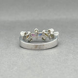 Estate 14K W Gold 0.69ctw Sapphire & 0.26ctw Diamond Ring