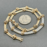 Estate 14K TT Gold 1.55ctw G-H/VS2-SI1 Diamond Necklace