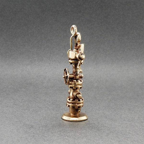 Estate 14K Y Gold Oil Drilling Charm