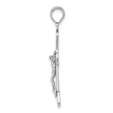 14K W Gold Fancy Crucifix