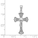 14K W Gold Fancy Crucifix