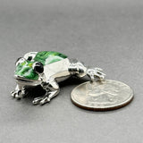 Estate SS Frog Brooch