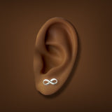 Estate Tiffany & Co. SS Infinity Stud Earrings