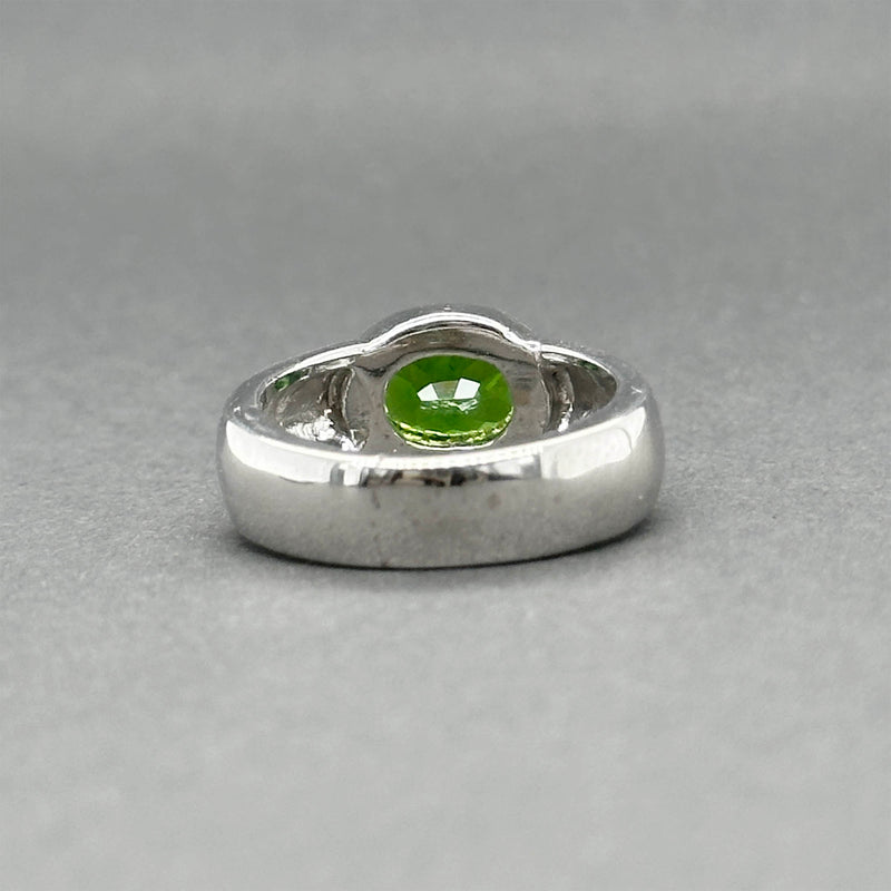 Estate 14K W Gold 1.61ct Garnet Ring