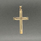Estate 14K Y Gold 39mm Cross Pendant