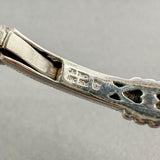 Estate Judith Ripka SS 18 Quartz & Diamond Cuff Bracelet