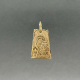 Estate 14K Y Gold Madonna & Child Pendant