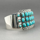 Estate SS Turquoise South West Cuff Bracelet