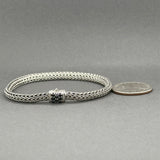Estate John Hardy SS Sapphire Icon Bracelet