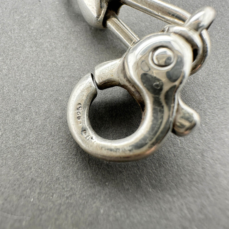 Estate Tiffany & Co. SS 18 Heart Link Bracelet