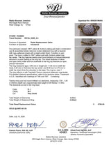 Estate 18K Y Gold 0.34ctw H-I/SI1 Diamond Cluster Ring