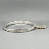 Estate SS Hammered Norway Bangle Bracelet