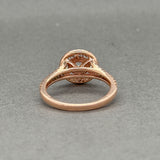 Estate 14K R Gold 0.88ctw I-J/SI2-I2 Diamond Eng. Ring