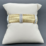 Estate Roberto Coin 18K TT Gold Diamond Primavera Necklace, Bracelet, Earring, & Ring Set