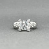 Estate Claude Thibaudeau 18K W Gold 0.23ctw Diamond Eng. Semi-Mount Ring