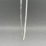 Estate 14K W Gold 1.72mm 16” Round Box Chain