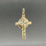 Estate 14K Y Gold 38.3mm Crucifix Pendant