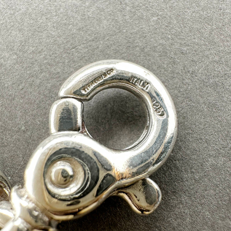 Estate Tiffany & Co. SS Double Heart Rope Bracelet