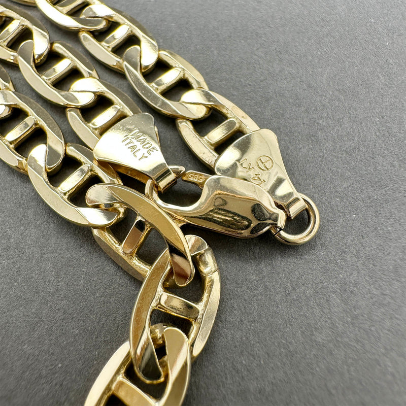 Estate 14K Y Gold 7.06mm 20” Anchor Link Chain