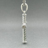 Estate David Yurman SS Cable Cross Pendant