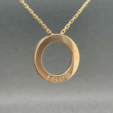 Estate Cartier 18K R Gold Love 3 0.07ctw F/VS1 Diamond Pendant