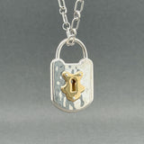 Estate Tiffany & Co. SS 18 Padlock Pendant