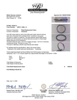 Estate Platinum 0.58ctw H-I/SI2-I1 Diamond Eternity Ring