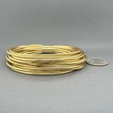 Estate 14K Y Gold Multistrand Bangle Bracelet