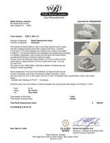 Estate Platinum 1.62ctw G-H/SI1-2 Diamond Bypass Ring