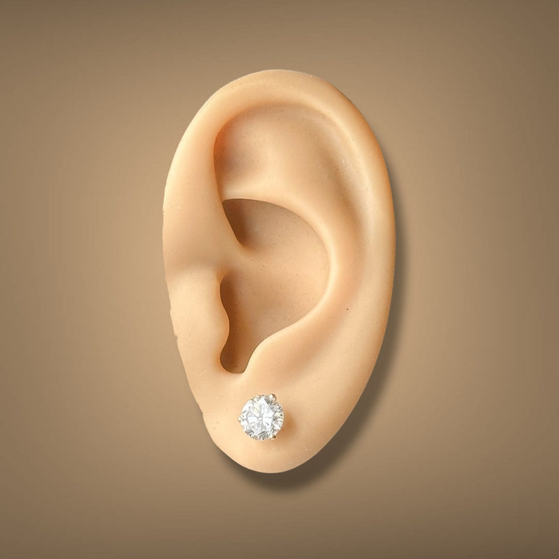 14K Y Gold 2.00ctw F/VS1 Lab-Created Diamond Martini Set Earrings