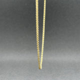 Estate 14K Y Gold 1.40mm 16” Wheat Chain