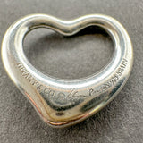Estate Tiffany & Co. Peretti SS 16mm Open Heart Pendant