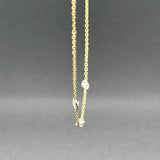 Estate 14K Y Gold 0.45ctw Diamond By The Yard Necklace