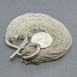 Estate Tiffany & Co. SS Multistrand Heart Necklace