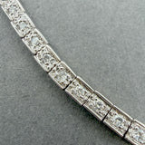 Estate 14K W Gold 1.20ctw I-J/SI2-I1 Diamond Tennis Bracelet