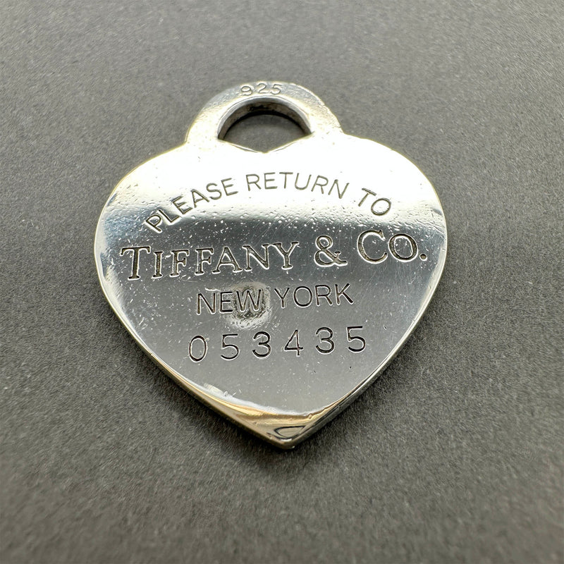 Estate Tiffany & Co. SS Please Return To Heart Key Ring